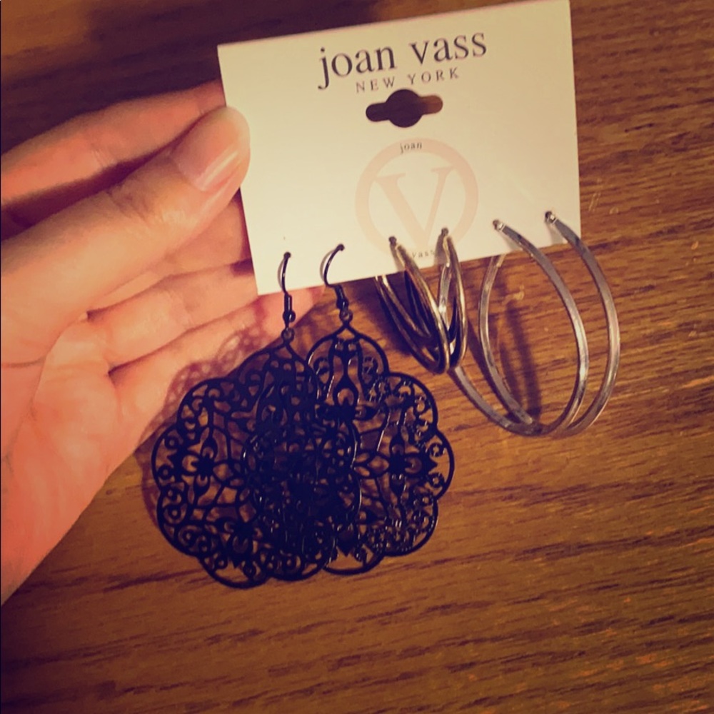 Joan Vass earring trio